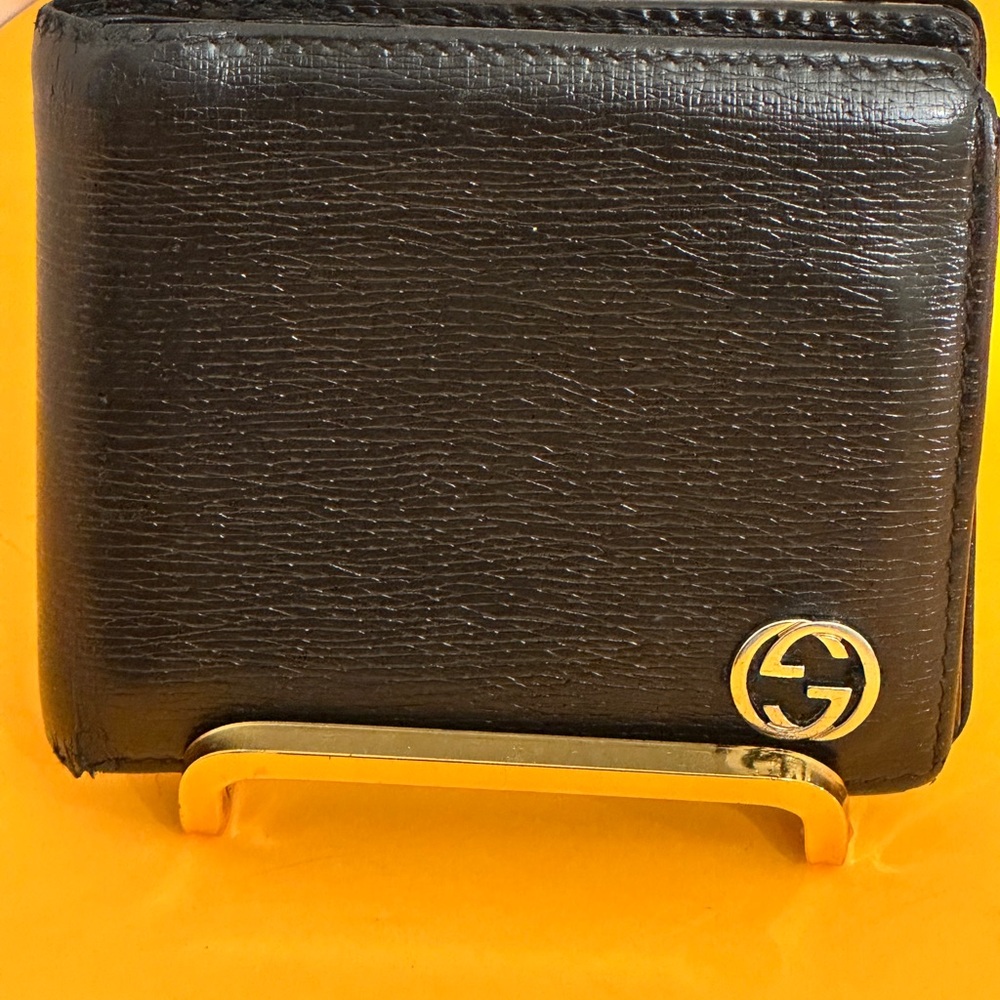 Gucci Mans wallet Black Mamab Black leather box quality and soft leather from GG - Picture 15 of 15